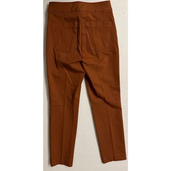 Spanx 20365R Sz S On the Go Slim Straight Ankle Pant Rust Bronze Glow - Picture 2 of 12